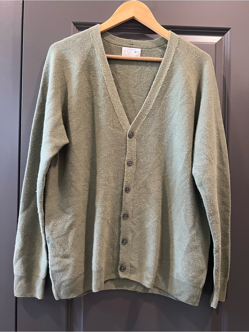 Oliver Charles Yak/Wool blend 3D printed All-Season Cardigan Sweater szXL